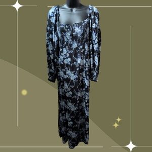 ✨ Free People Jaymes Blue Floral Dress Size Small